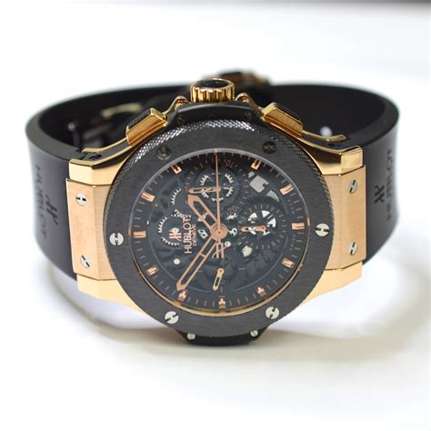 hublot big bang rose hot chocolate|Hublot 18k with rubber strap.